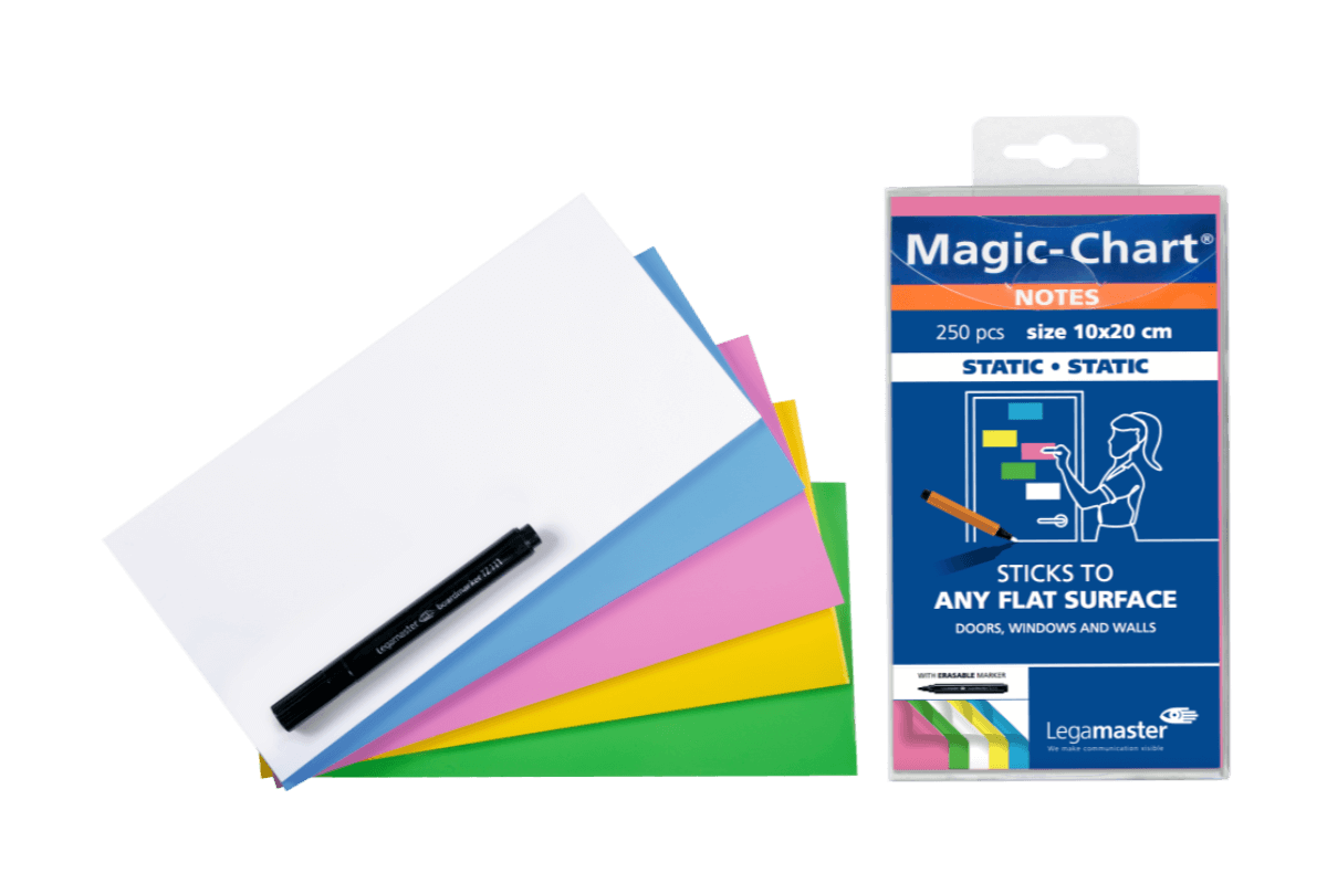 Legamaster Magic Chart notes 10x20cm assorted 250pcs
 - Legamaster