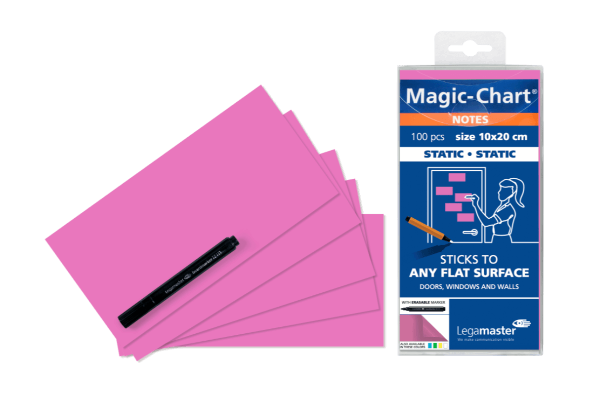 Legamaster Magic Chart notes 10x20cm pink 100pcs
 - Legamaster
