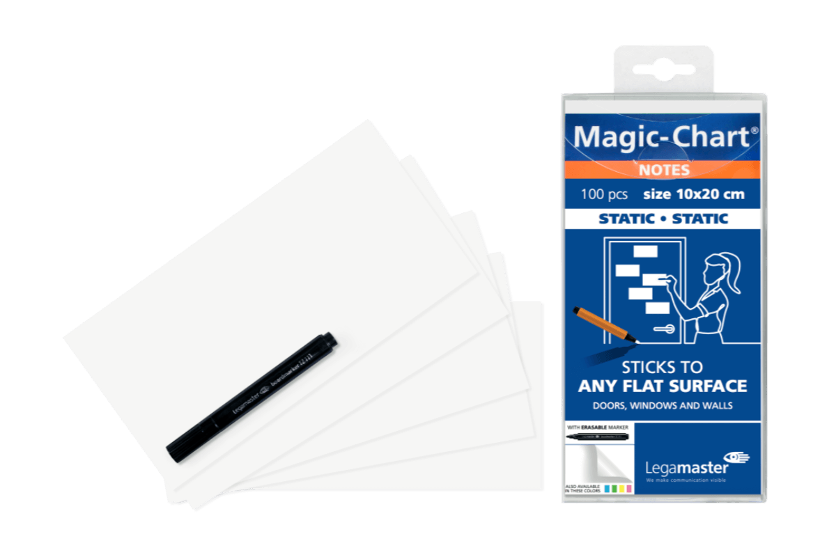 Legamaster Magic Chart notes 10x20cm white 100pcs
 - Legamaster