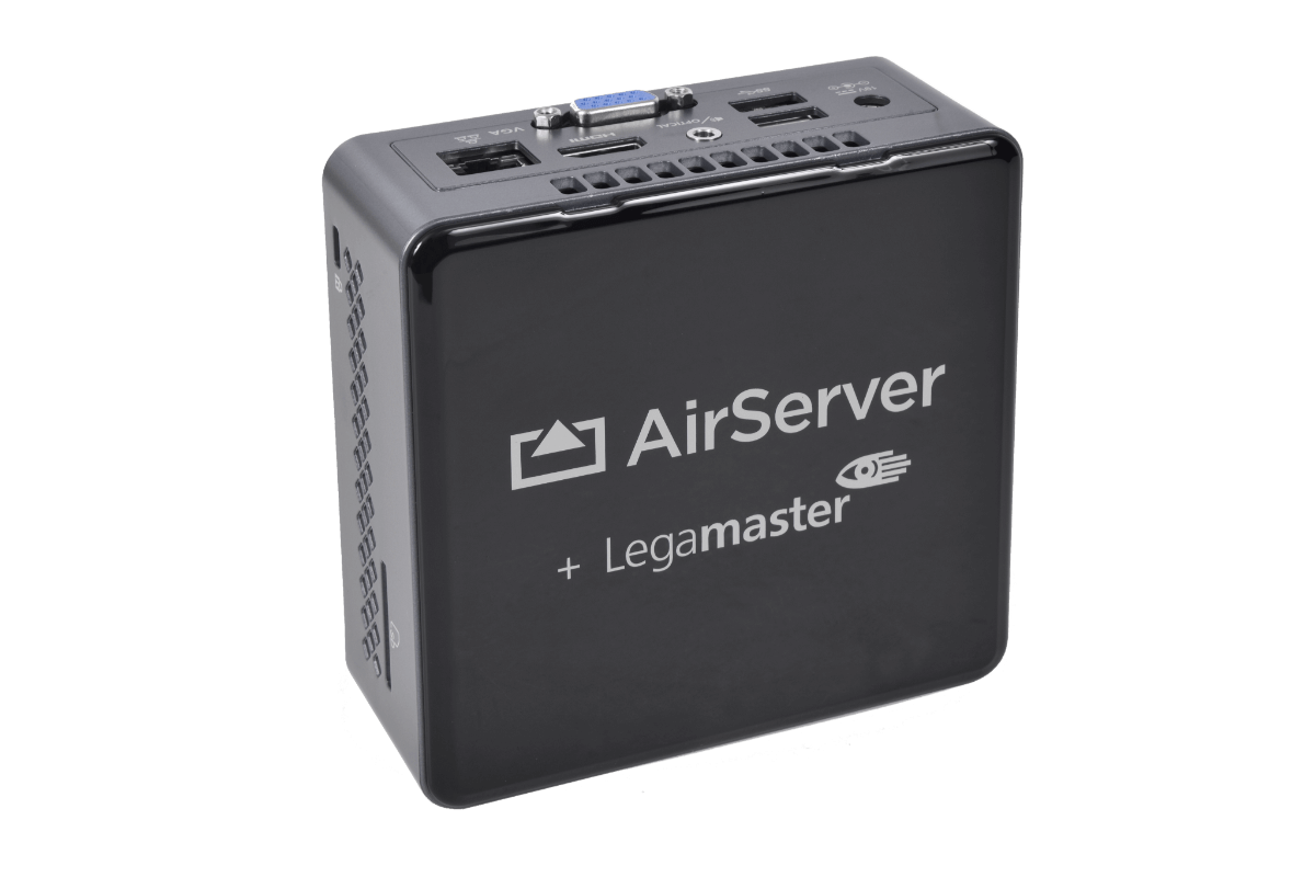 Legamaster universal mirroring receiver AirServer Connect lateral
 - Legamaster
